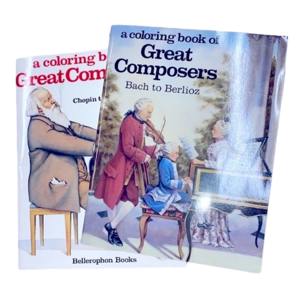 A coloring book of great composers set - Picture 1 of 12